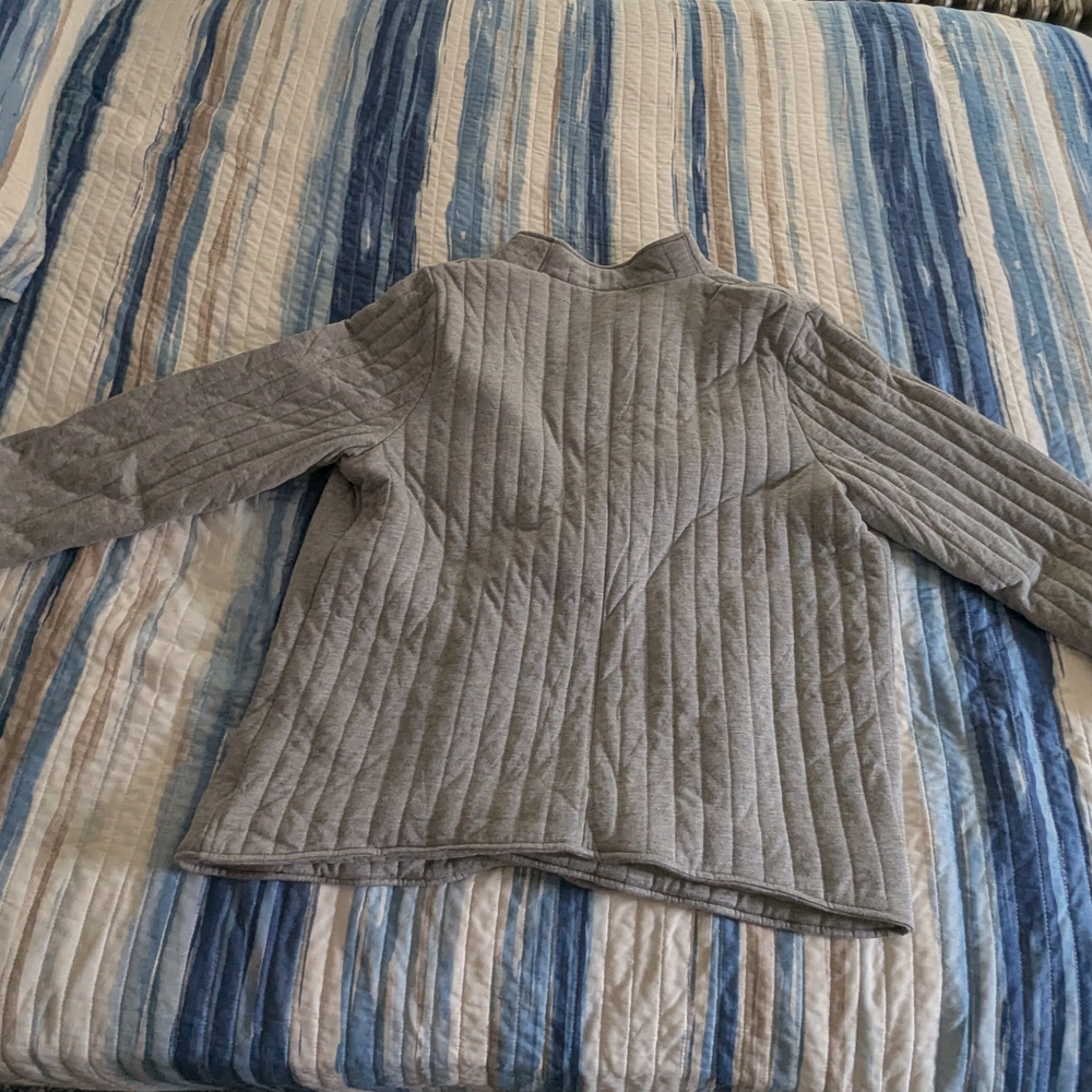 RACHEL Rachel Roy Grey and Black Quilted Jacket - Picture 4 of 5